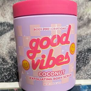 Body Prescriptions Good Vibes Coconut Exfoliating Body Scrub - Pink and Purple